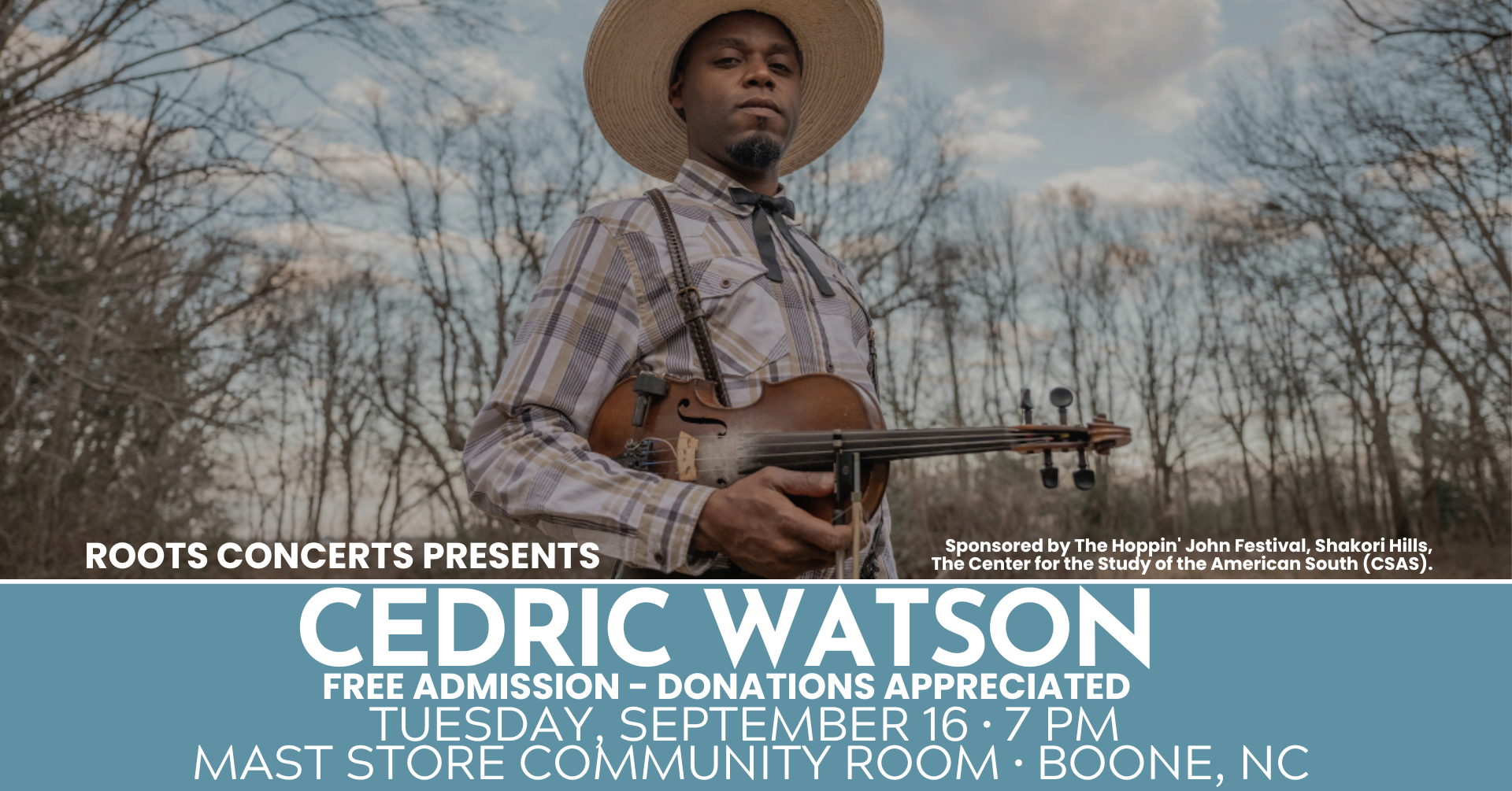 Cedric Watson — The Appalachian Theatre of the High Country